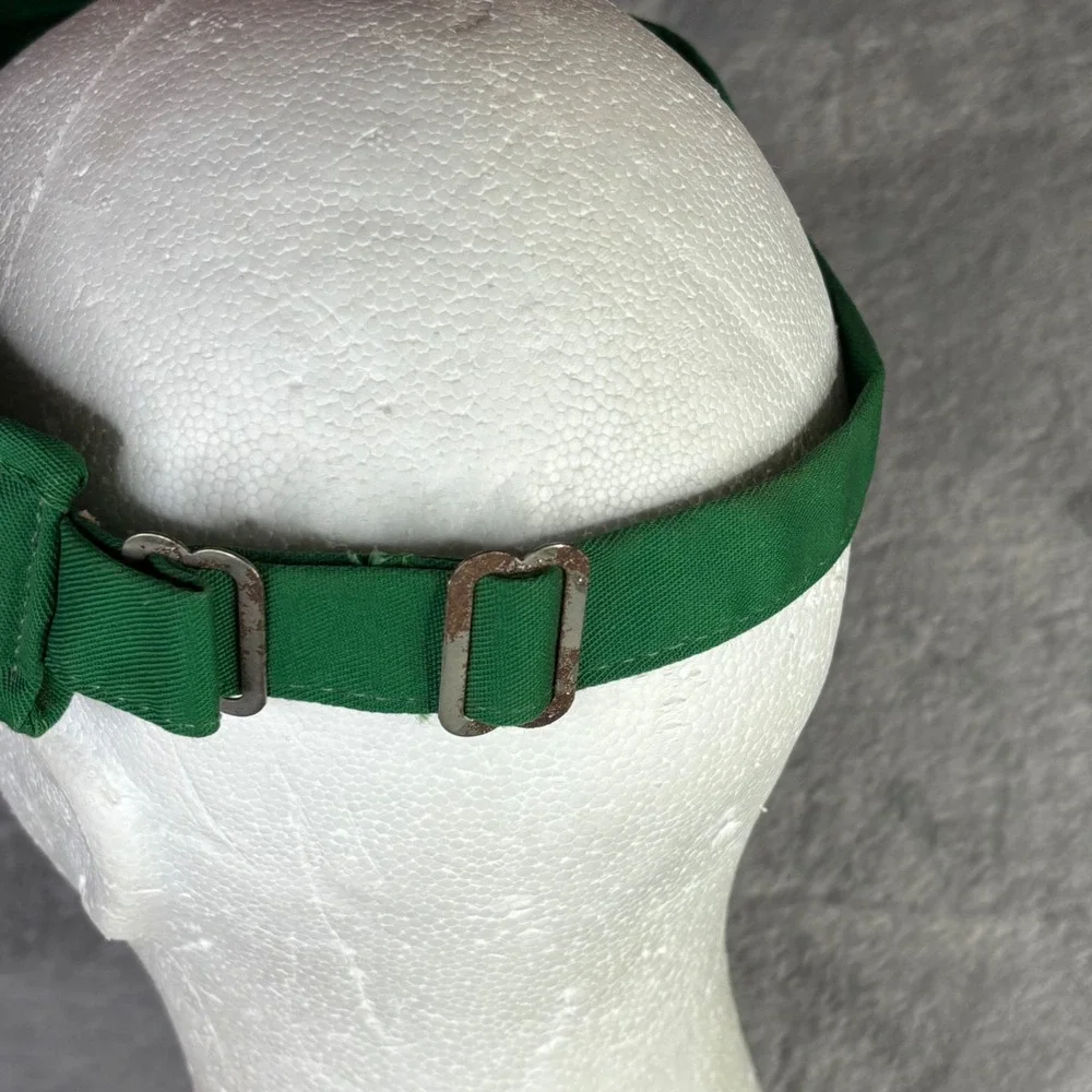 Masters Golf Visor Unisex Adjustable Green Vintage Made in USA Logo Hat